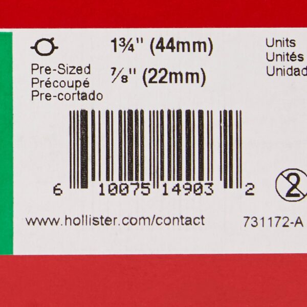 FlexTend™ Convex 7/8 Inch Stoma Skin Barrier with Floating Flange - Green, 5 Per Box - Image 3