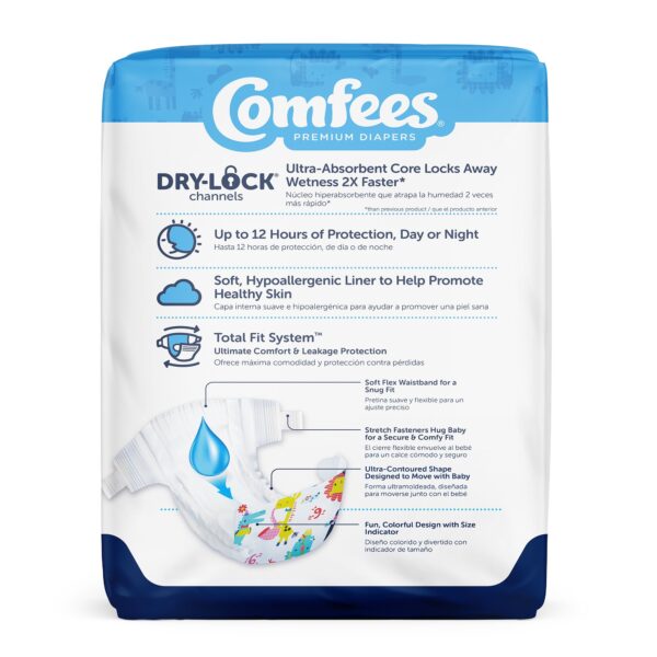 Comfees Size 6 Premium Baby Diapers with SoftFlex Waistband and Leak Protection - Image 3