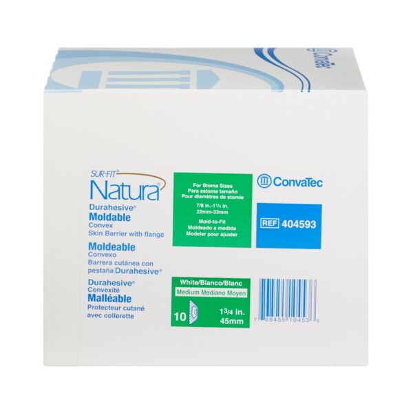 ConvaTec Sur-Fit Natura Durahesive 45 mm Extended Wear Ostomy Barrier - Moldable Convex Skin Barrier for Weeping Stomas - Image 5