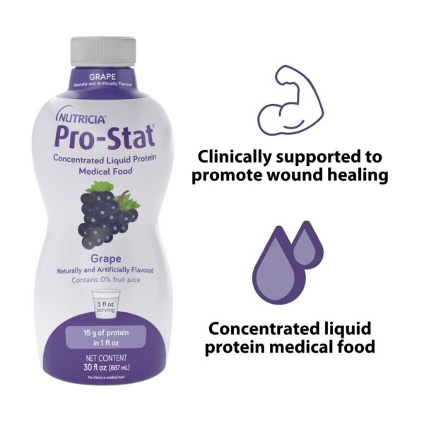 Pro-Stat Grape Complete Liquid Protein Medical Food - 30 oz Bottle - Image 2