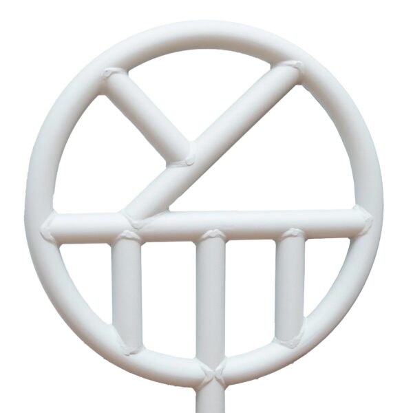 Halo Safety Ring for Standard Hospital Beds - Steel Bed Mount Safety Ring with Bracket, White Finish - Image 2