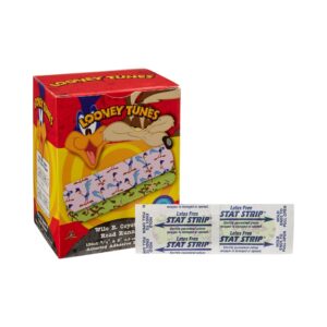 Looney Tunes* Stat Strip? Adhesive Bandage, 3/4 x 3 Inches * Kid-Friendly Wound Care Solution