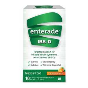 enterade? IBS-D Dietary Support Medical Food - Orange Flavor, 0.14 oz Single Packets