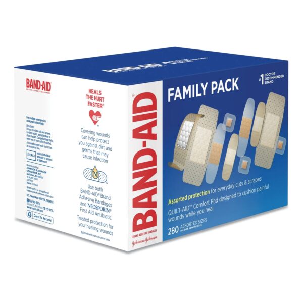 Band-Aid? Adhesive Bandages Family Variety Pack - Assorted Sizes, Sterile Plastic First Aid Bandages - Image 2