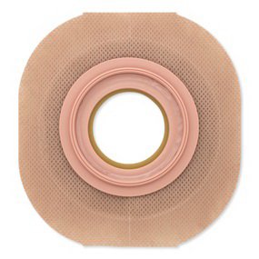 New Image™ FlexTend™ Skin Barrier with 1¼ Inch Stoma Opening – Convex, Pre-cut Ostomy Barrier with Beige Color and 2.25-Inch Flange