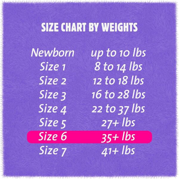 Cuties? Complete Care Size 6 Baby Diapers * Heavy Absorbency with Cloth-like Backing and Refastenable Tabs - Image 2
