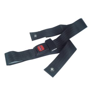 Drive* Seat Belt for Wheelchairs with Auto Clasp Buckle, Fits Waist Up to 60 Inches