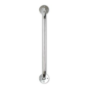 McKesson Wall Grab Bar, 18 Inch Chrome Finish with Knurled Steel - ADA Compliant Safety Support