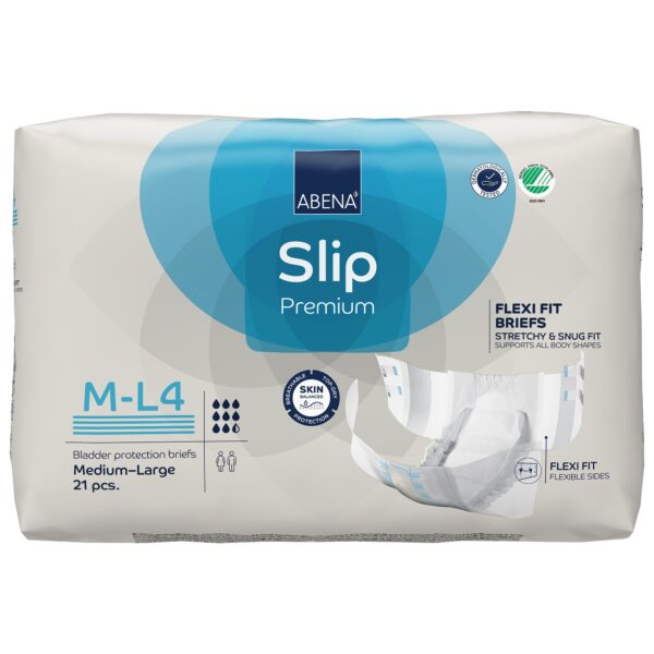 Abena Slip Flexi Fit Incontinence Briefs Medium/Large - Heavy Absorbency, Refastenable Tabs, Breathable Backing - Image 2