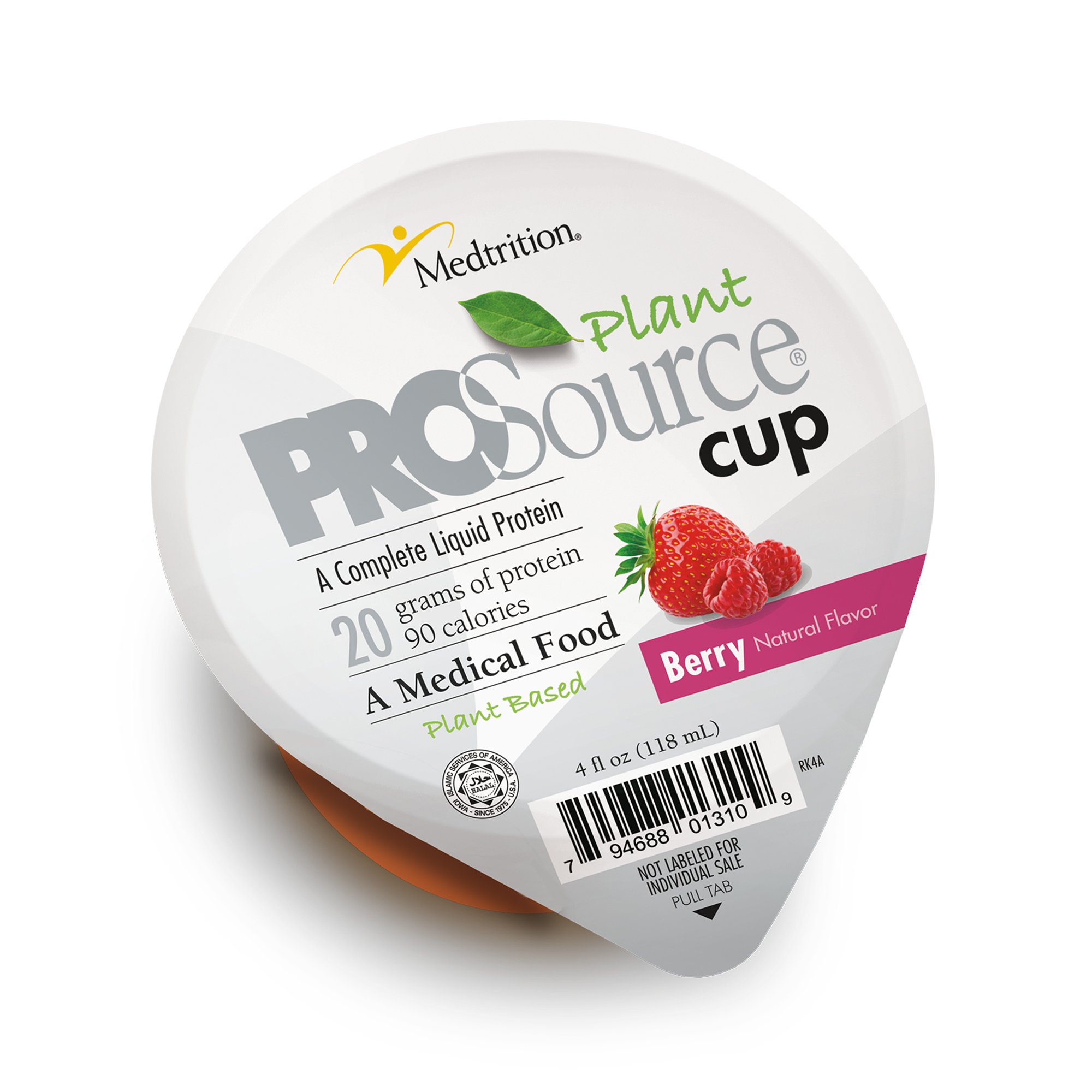 ProSource Plant Cup Organic Pea Protein Berry Liquid Supplement - 4 oz. Oral Nutritional Cup