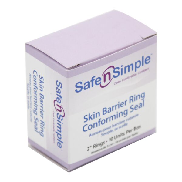 Safe n Simple Adhesive Barrier Ring for Ostomy Pouches - 2-inch Diameter, Medium Adhesive Tacking, Highly Absorbent, Stable During Hydration - Image 4
