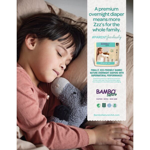 Bambo? Nature Overnight Diapers Size 5 * Heavy Absorbency Baby Diaper with Refastenable Tabs - Image 7