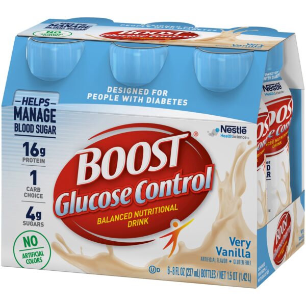Boost Glucose Control Vanilla Nutritional Drink - 8 oz Bottle, Low Sugar, Diabetes Support - Image 6