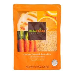 Real Food Blends* Orange Chicken, Carrots & Brown Rice Puree for Tube Feeding