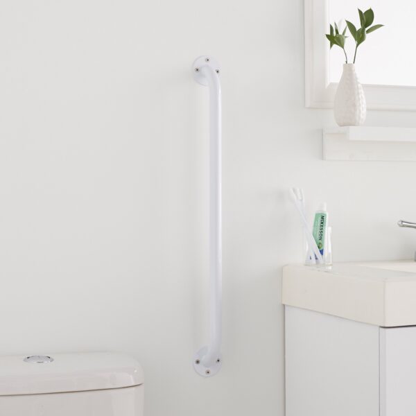 McKesson Wall Grab Bar, 24-Inch, White Steel - Safety Support for Bathrooms and More - Image 5