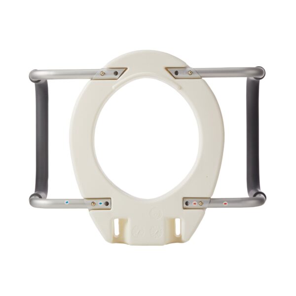drive™ Premium Raised Toilet Seat with Removable Arms - White, 13¾ x 17 Inches, Supports Up to 300 lbs - Image 3