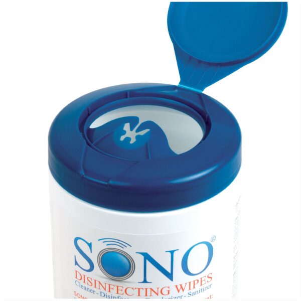 Sono® Premoistened Surface Disinfectant Cleaner Wipes - 80 Count Canister - Image 2