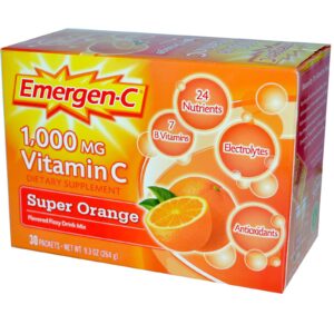 Emergen-C Daily Immune Support Vitamin C Drink Mix - Super Orange Flavor, 10 Packets