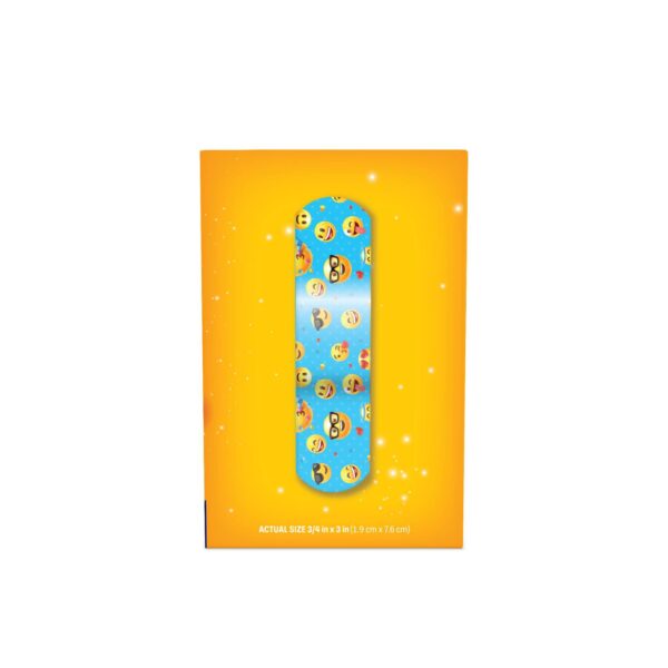 Stat Strip American? White Cross First Aid Emojis Kid Design Adhesive Bandage, 3/4 x 3 Inch - Image 5