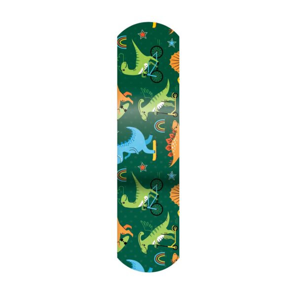 American White Cross Stat Strip Kid Design Herbie the Dinosaur Adhesive Bandage - 3/4 inch x 3 inch, Sterile, Pack of 100 - Image 7