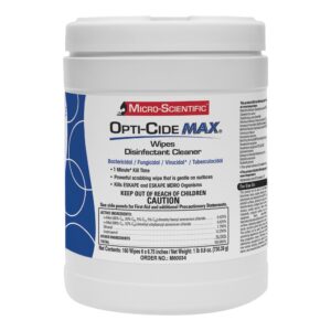 Opti-Cide® Max Surface Disinfectant Cleaner Wipes - 6 x 6-3/4 Inches, 160 Count, Alcohol Scent, McK Brand Part M60034