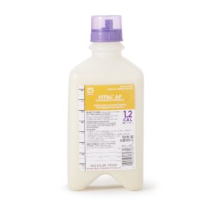 Vital? AF 1.2 Cal Vanilla Tube Feeding Formula - 33.8 oz Bottle for Adult Nutrition Support