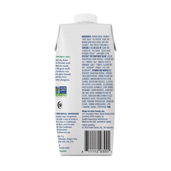 Kate Farms Standard 1.4 High Calorie Liquid Nutrition Formula - 11 oz Carton - Image 2