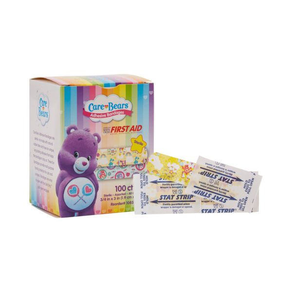 Stat Strip American White Cross Care Bears Kid Design Adhesive Bandages 3/4 x 3 Inches - Image 3