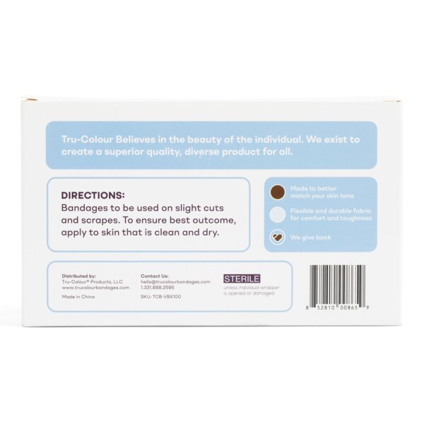 Tru-Colour? Adhesive Strip Bandages with Skin Tone Shades - 1 x 3 Inch, Pack of 100 - Image 3