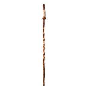 Brazos* Twisted Hickory Rustic Walking Stick - 55 Inch, Durable and Slip-Resistant