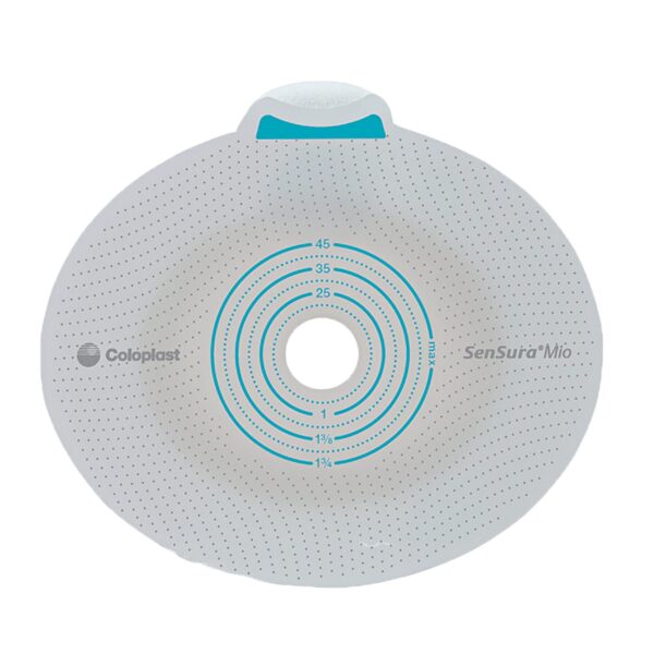 SenSura® Mio Click Flat Ostomy Barrier with 10-65 mm Opening, Yellow System Match - Image 3
