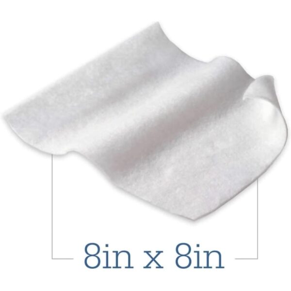 Essential Bath Rinse-Free Bath Wipes, Soft Pack – Fragrance-Free, 8 x 8 Inch Personal Hygiene Wipes - Image 3