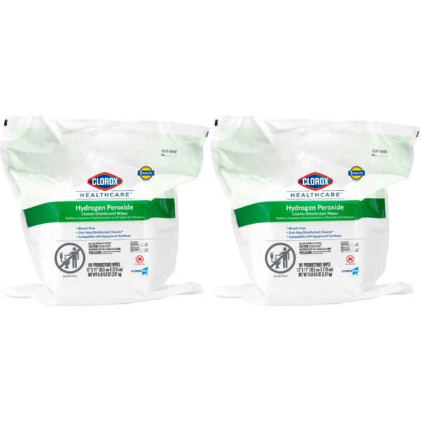 Clorox Healthcare Hydrogen Peroxide Wipes Refill Pouch – Surface Disinfectant Cleaner for Healthcare Settings - Image 5