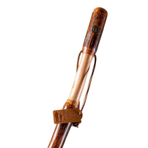 Brazos* Twisted Hickory Rustic Walking Stick - 55 Inch, Durable and Slip-Resistant - Image 2