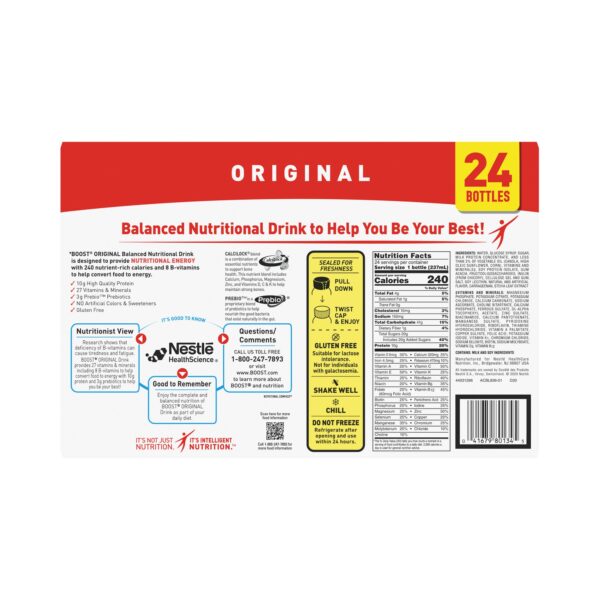 Boost Original Vanilla Nutritional Drink - 8 oz Bottle, Supports Energy & Bone Health - Image 2