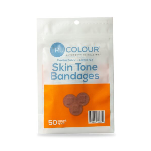 TruColour? Brown Adhesive Spot Bandages * Waterproof Fabric Wound Care (50 Pack) - Image 2