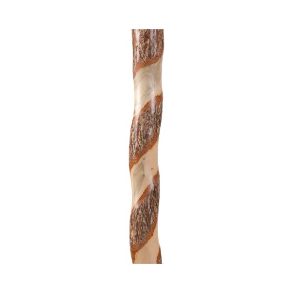 Brazos* Sassafras Rustic T-Handle Cane, 37-Inch Height * Durable Wood Walking Stick with Twisted Staff and Secure Rubber Ferrule - Image 3