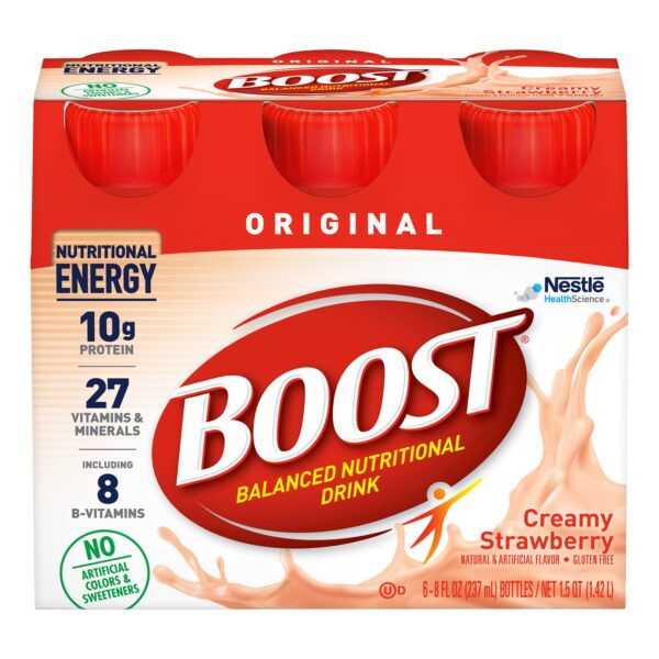 Boost Original Strawberry Nutritional Drink - 8 oz Bottle | Protein & Bone Support - Image 2