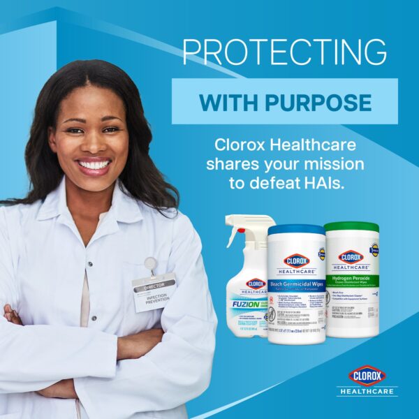 Clorox Healthcare Bleach Germicidal Wipes Canister – 150 Count - Image 9
