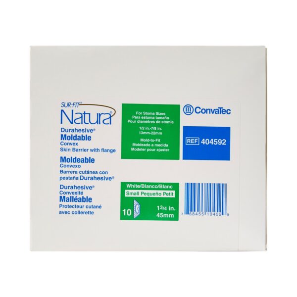 Sur-Fit Natura® Durahesive® Moldable Convex Ostomy Barrier with 45mm Flange and 0.5–0.8 Inch Opening - Image 4