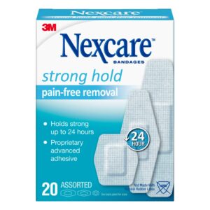 Nexcare* Sensitive Skin White Adhesive Strips - Assorted Sizes for Gentle, Long-Lasting Wound Care