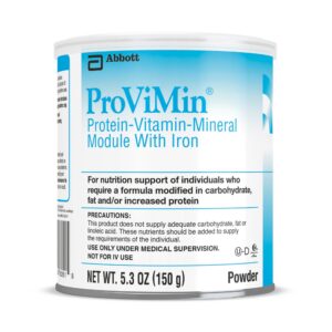 ProViMin? Protein-Vitamin-Mineral Module with Iron - 5.3 oz Can for Adults and Children