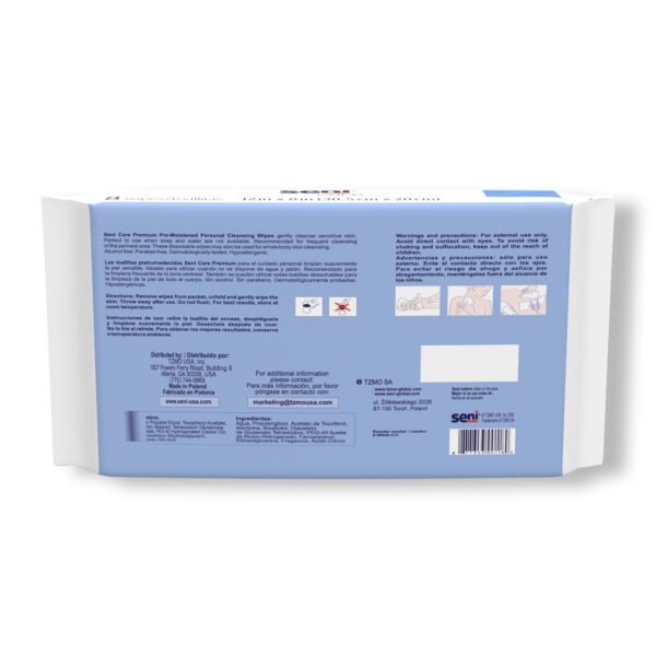 Seni® Care Premium Personal Cleansing Wipes - 12 x 8 Inch, 48 Count - Image 4
