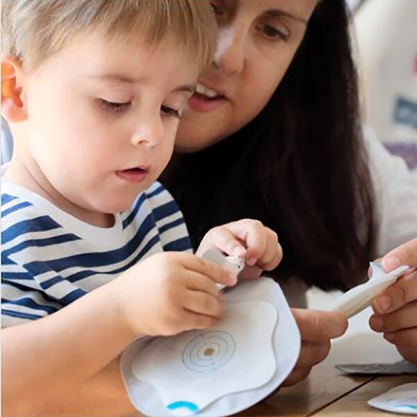 SenSura® Mio Kids Flex 2-Piece Ostomy Barrier - Trim to Fit up to 27mm Stomas, Purple Code System - Image 3