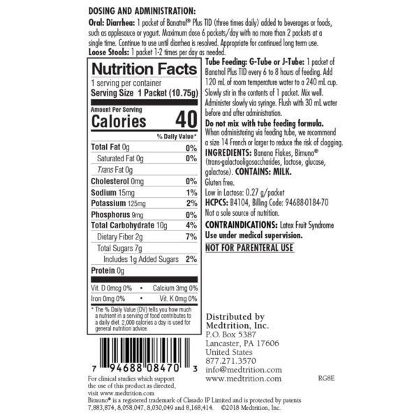 Banatrol Plus with Bimuno Prebiotic Banana Flavor * Oral Supplement for Digestive Support - Image 4