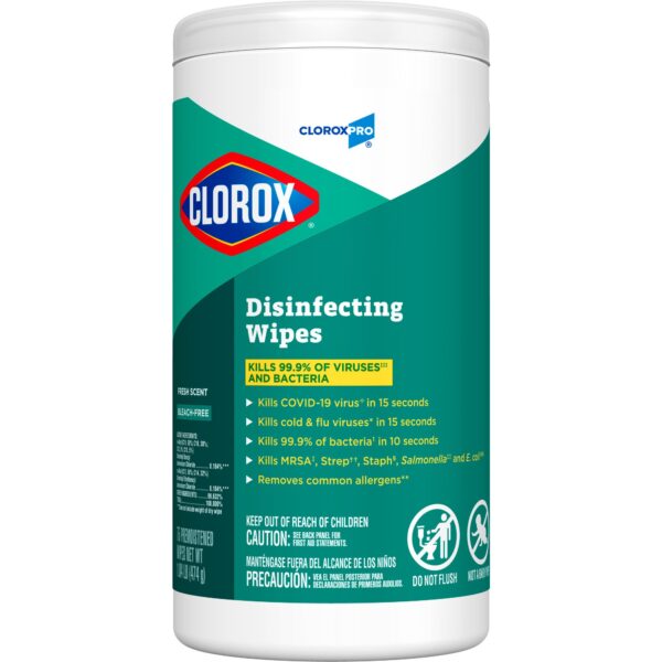 CloroxPro Clorox Disinfecting Wipes, Fresh Scent - 75 Count - Image 5