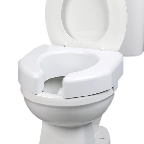 Ableware Basic Maddak Open Front Elevated Toilet Seat - Comfortable, Durable, 350 lb Capacity - Image 3