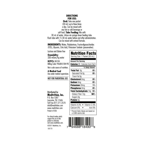 HyFiber Liquid Fiber with FOS - Supports Digestive Comfort and Regularity - Image 2