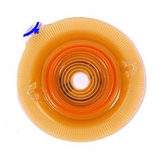 Assura® Convex Light Ostomy Barrier with Belt Loops, 1-1/2 Inch Opening, 38mm, Blue