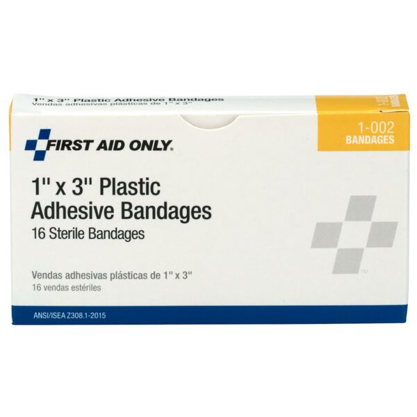 First Aid Only* Tan Adhesive Bandage, 1 x 3 Inches - Pack of 16 - Image 2